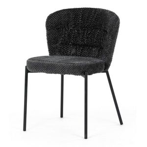 Jedálenská stolička Bouclé CT-W1077 GREY2, tmavosivá vyobraziť
