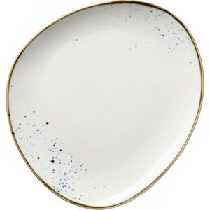 Mäser Oválny tanier Pintar Biele modré bodky 26 x23 cm, S vyobraziť
