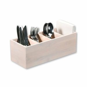Kesper 57850 Príborník bambus, 4 priehradky, biela, 35 x 12 x 14 cm vyobraziť