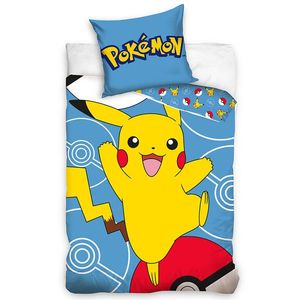 Carbotex Detské obliečky Pokémon Pikachu a Pokéball, 140 x 200 cm, 70 x 90 cm vyobraziť