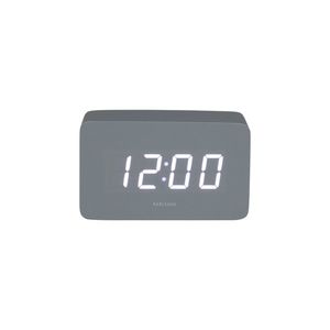 Karlsson 5983GY dizajnové LED hodiny s budíkomsivé, 10 cm vyobraziť