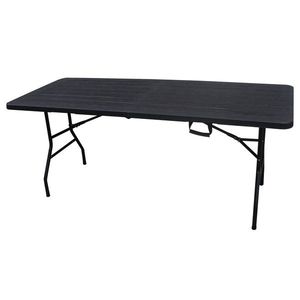 Autronic Záhradný stôl, kov, plast, čierny, AZ-K100 3 BK vyobraziť