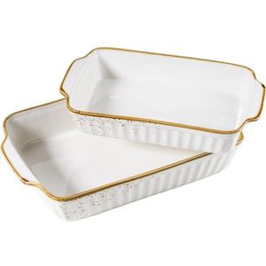 Mäser 2-dielna súprava zapekacích mís Pintar White hnedé bodky vyobraziť