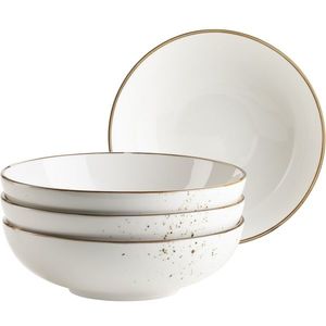 Mäser 4-dielna súprava misiek Pintar White hnedé bodky 22 cm vyobraziť