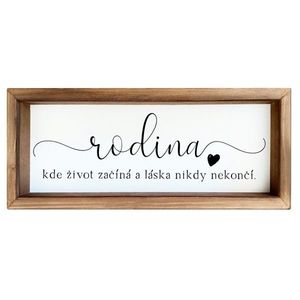 Bohemia Gifts Dekoračný obrázok - Rodina, 15 x 42 cm vyobraziť