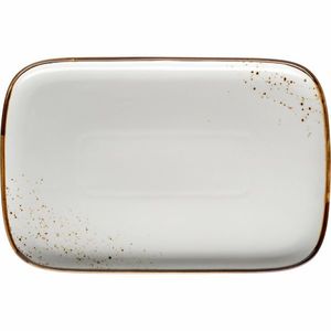Mäser Obdĺžniková tácka Pintar White hnedé bodky 30 x 20 x 2 cm, L vyobraziť