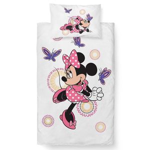 Carbotex Detské obliečky do postieľky Minnie a Motýliky, 100 x 135 cm, 40 x 60 cm vyobraziť