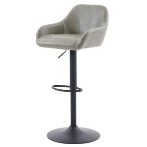 Barová stolička z ekokože B-716 GREY3, sivá vyobraziť