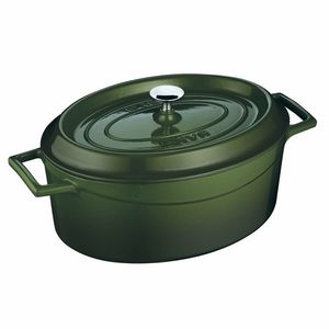 LAVA Metal Liatinový oválny hrniec zelená, 4, 8 l, pr. 29 cm vyobraziť