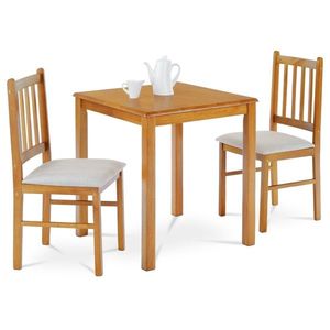 Jedálenský set z masívneho dreva s 2 stoličkami, 69 x 69 x 75 cm, dub Iandhaus vyobraziť
