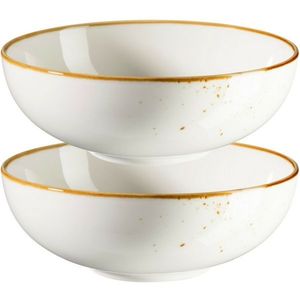 Mäser 2-dielna súprava misiek Pintar White hnedé bodky 22 cm vyobraziť