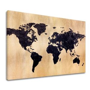 Zlatý dotyk na plátne World in Gold 60x90 cm vyobraziť