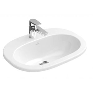 VILLEROY & BOCH - O.novo Umývadlo zápustné 56x41 cm, s prepadom, otvor pre batériu, CeramicPlus, alpská biela 416156R1 vyobraziť