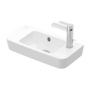 VILLEROY & BOCH - O.novo Umývadielko Compact 50x25 cm, s prepadom, 1 otvor na batériu vpravo, CeramicPlus, alpská biela 4342R5R1 vyobraziť