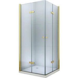 MEXEN/S - Lima Duo Lima Duo sprchovací kút 100 x 90, transparent, zlatý 856-100-090-50-00-02 vyobraziť