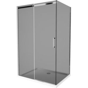 MEXEN/S - Omega sprchovací kút 120 x 90, grafit, chróm + vanička so sifónom 825-120-090-01-40-4010 vyobraziť