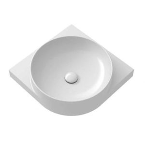 RAVAK - Yard Umývadlo rohové 45x45 cm, bez prepadu, otvor na batériu, biela XJX01245000 vyobraziť