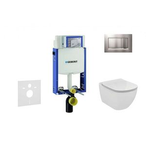 GEBERIT - Kombifix Set predstenovej inštalácie, klozetu a dosky Ideal Standard Tesi, tlačidla Sigma30, matný chróm/chróm 110.302.00.5 NF7 vyobraziť
