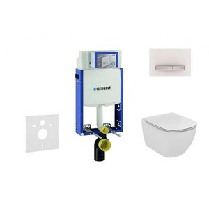 GEBERIT - Kombifix Modul na závesné WC s tlačidlom Sigma50, alpská biela + Ideal Standard Tesi - WC a doska 110.302.00.5 NF8 vyobraziť