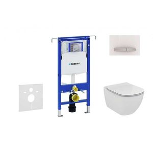 GEBERIT - Duofix Modul na závesné WC s tlačidlom Sigma50, alpská biela + Ideal Standard Tesi - WC a doska 111.355.00.5 NF8 vyobraziť