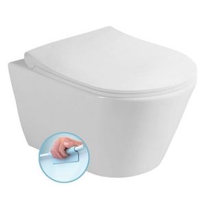 SAPHO - AVVA SHORT závesná WC misa, Rimless, 35, 5x49cm, biela 200114 vyobraziť