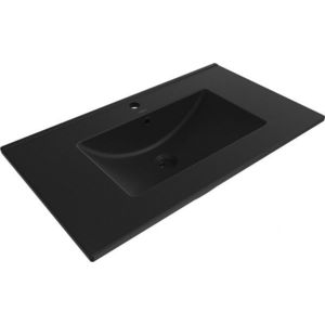 MEXEN - Atena zápustné umývadlo 81 x 46 cm, čierny mat 25018070 vyobraziť