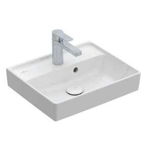 VILLEROY & BOCH - Collaro Umývadielko 45x37 cm, s prepadom, 1 otvor na batériu, alpská biela 43344501 vyobraziť