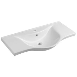 AQUALINE - ZARA 100 keramické umývadlo na nábytok 99, 5x46, 5cm, biela 10100 vyobraziť