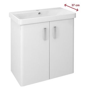 SAPHO - THEIA umývadlová skrinka 66x70x35cm s umývadlom THALIE, 2x dvierka, biela (TH072) TH072-3030-01 vyobraziť