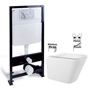 PRIM predstenový inštalačný systém bez tlačidla + WC REA Raul Rimless + SEDADLO PRIM_20/0026 X RA1 vyobraziť