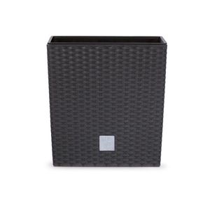 Prosperplast Kvetináč vo vzhľade ratanu Rato Low (32, 0 x 32, 0 x 32, 5 cm, antracitová) vyobraziť