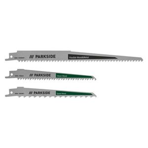 PARKSIDE® Súprava pílových listov na chvostovú pílu, 3-dielna (drevo/plast) vyobraziť
