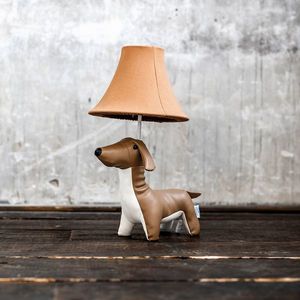 Detská stolná lampa Jazvečík hnedá vrátane LED - Waldi vyobraziť