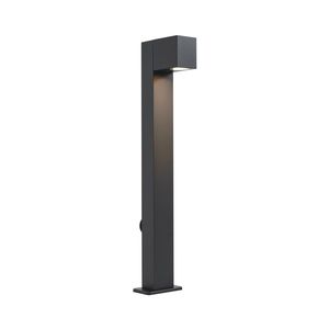 Moderná vonkajšia stojaca lampa čierna 65 cm so zásuvkou IP44 - Baleno vyobraziť