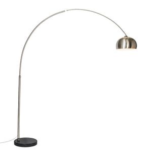 Oceľová oblúková lampa s kovovým tienidlom 33 cm nastaviteľná - XXL vyobraziť