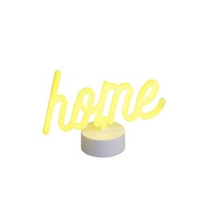 Neónová stolná lampa žltá Home vrátane LED - Home vyobraziť