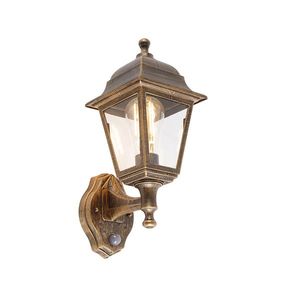 Antická nástenná lampa zlatá IP44 s detektorom pohybu - Capital vyobraziť