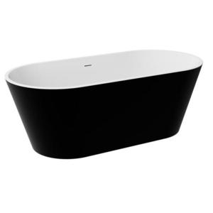 Voľne stojaca vaňa Deeva matt B&W 170/80+ sifón chróm vyobraziť
