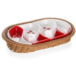Misky v košíku 30, 5 cm 4 dielna súprava Redpoppy 601559rp vyobraziť