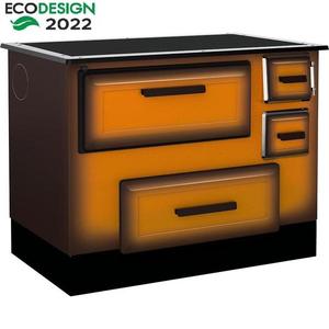 Sporák Alfa 55 Eco DeLux 6 kW ľavý vyobraziť
