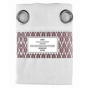 Záclona na priechodkách ARIA polyester biela 140x160 Merkury Home vyobraziť