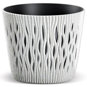 Kvetináč Sandy okrúhly 190 – biely Eco vyobraziť