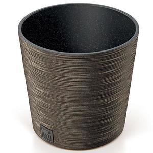 Kvetináč Furu okrúhly Low Eco Wood 250 – káva Eco vyobraziť