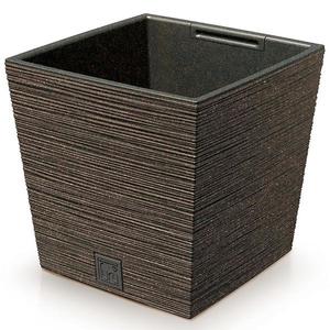 Kvetináč Furu štvorec Low Eco Wood 240 – káva eco vyobraziť