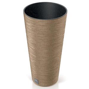 Kvetináč Furu okrúhly Slim eco Wood 250 – natura eco vyobraziť