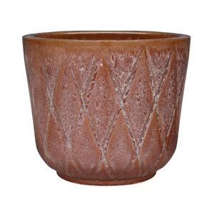 Kvetináč OP19-010 23x23x21 hnedý vyobraziť
