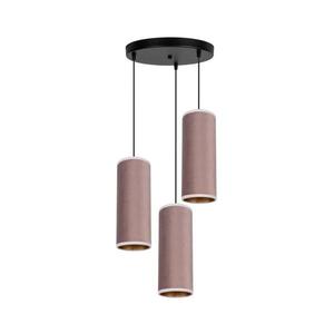 HEXE Luster na lanku AVALO 3xE27/60W/230V pr. 35 cm ružová/medená vyobraziť