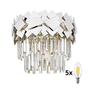 Brilagi Brilagi - LED Krištáľové stropné svietidlo MIRAGE 5xE14/40W/230V vyobraziť