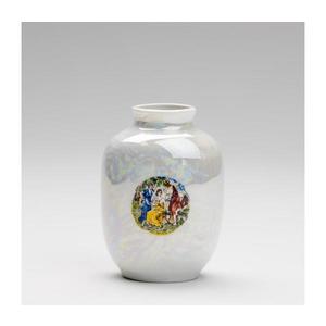 Porcelánová váza 12, 5x9 cm perleťová biela grácie vyobraziť