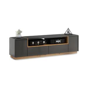Mazzoni Televízny stolík FRED antracit/dub artisan vyobraziť